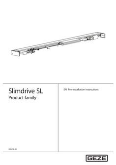 Vormontageanleitung Slimdrive SL