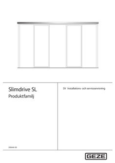 Montage- und Serviceanleitung Slimdrive SL