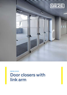 Overhead door closers with link arm