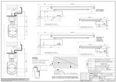 TS 3000 V Door leaf opposite hinge side, guide rail with lintel casing bracket