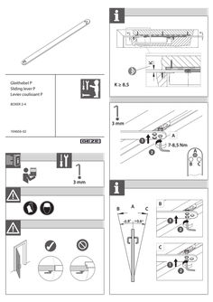 Sliding lever P BOXER 2-4