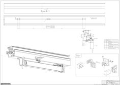 Powerchain Roof window Wicona Wictec 50- 60 / bracket set D 1