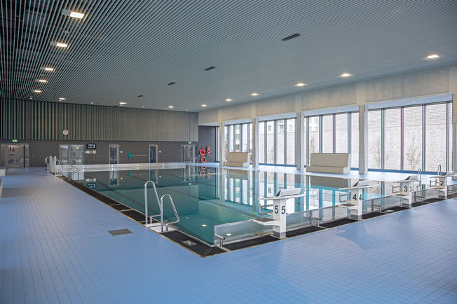 Indoor swimming pool at Freiham Sports Park