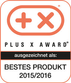 Plus X Award 2015/2016 年度最佳产品证书