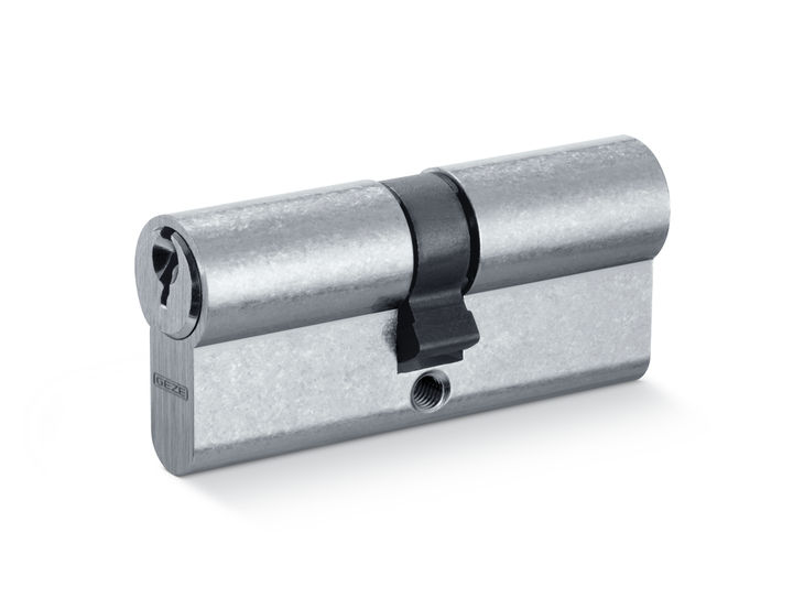GEZE Cylinde EPC K/K European profile double cylinder with M5 fixing screw (70 mm) and 3 keys