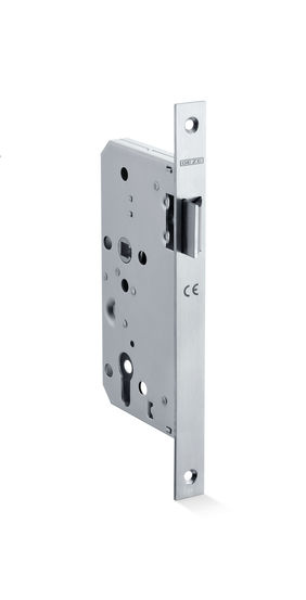 GEZE Lock ML PL 72 Mortice passage lock 72 mm C/C with mounting accessories and strike plate