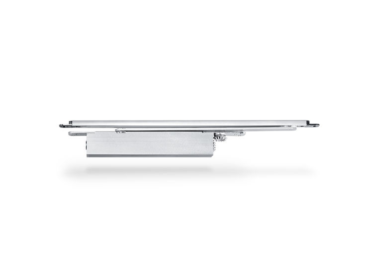 GEZE Boxer 隐藏式闭门器 隐藏式闭门器，适用于门扇宽度最大达 1400 mm 的单扇门 闭门器嵌入门扇和门框中，满足最高设计要求。 液压闭锁能够在即将达到关闭位置之前加快门速度。