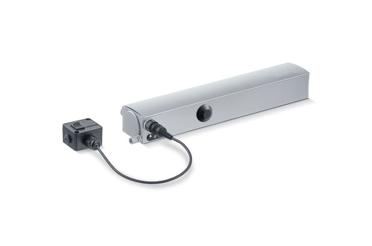 GEZE TS 4000 E-IS closer Linkage door closer system for double-leaf fire and smoke protection doors     with closing sequence control and electrical detection