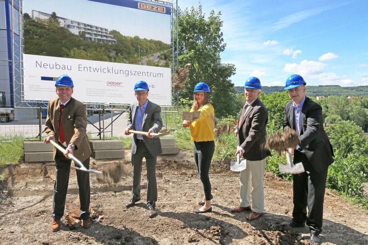 Breaking the ground at the development centre