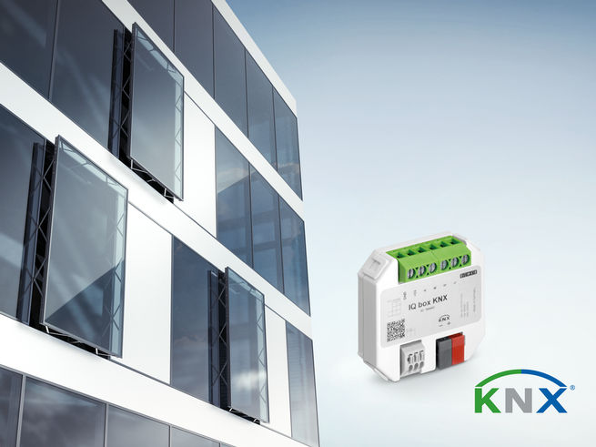 Climate-active façade with GEZE IQ box KNX.