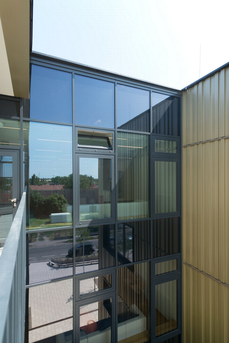 View of the window facade and a tilted window