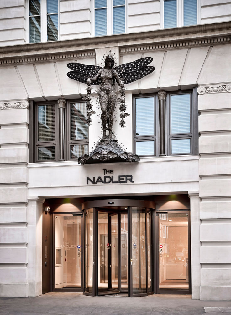 GEZE TSA 325 NT manual revolving door with Slimdrive EMD-F in The Nadler Hotel, London