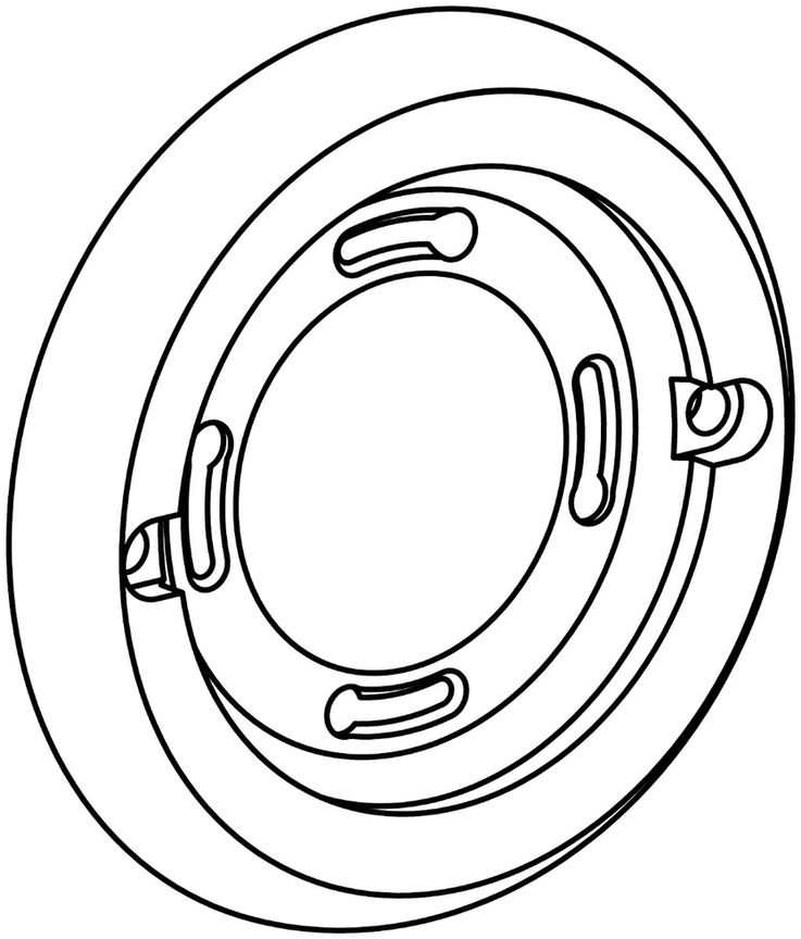 Montagering LED-Sensortaster Glas