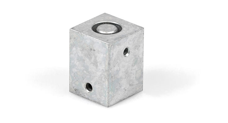 Drilling template for connecting tube