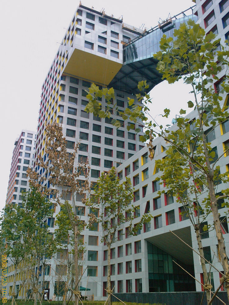 Exterior view of the Grand MOMA in Beijing.